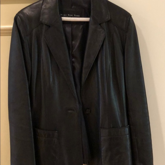 Marc New York Leather Blazer - Picture 2 of 7
